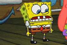bob esponja haciendo gesto por los pelos